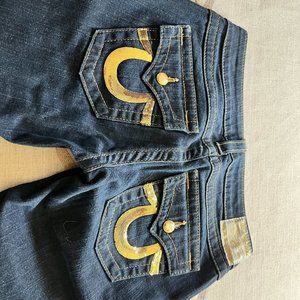 True Religion Jeans with Gold Sequin pockets!